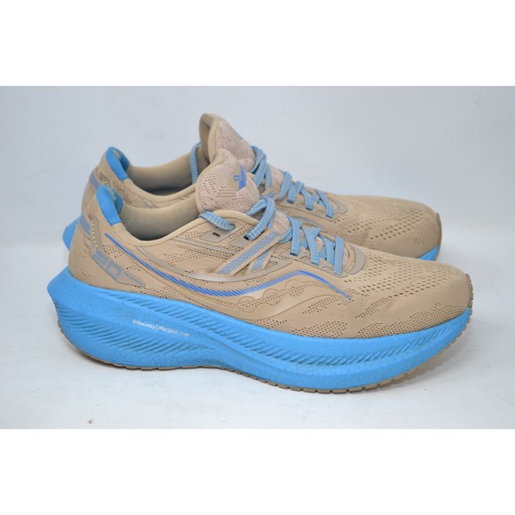 Saucony Triumph 20 Shoes Womens Size‎ 8 Desert Aqua Road Running Support Trainer - Picture 1 of 12